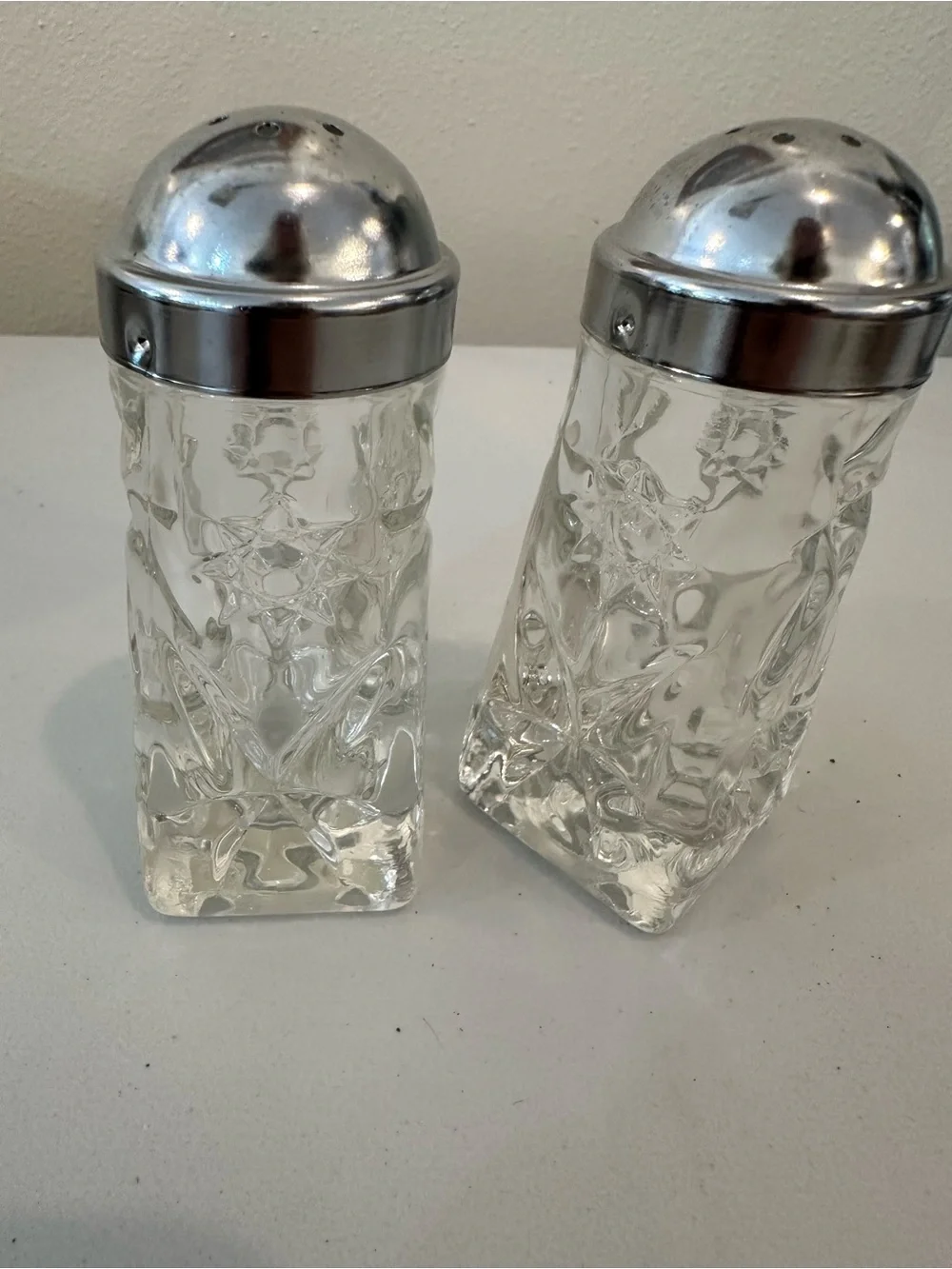 Vintage Anchor Star of David Salt & Pepper Shaker Set
